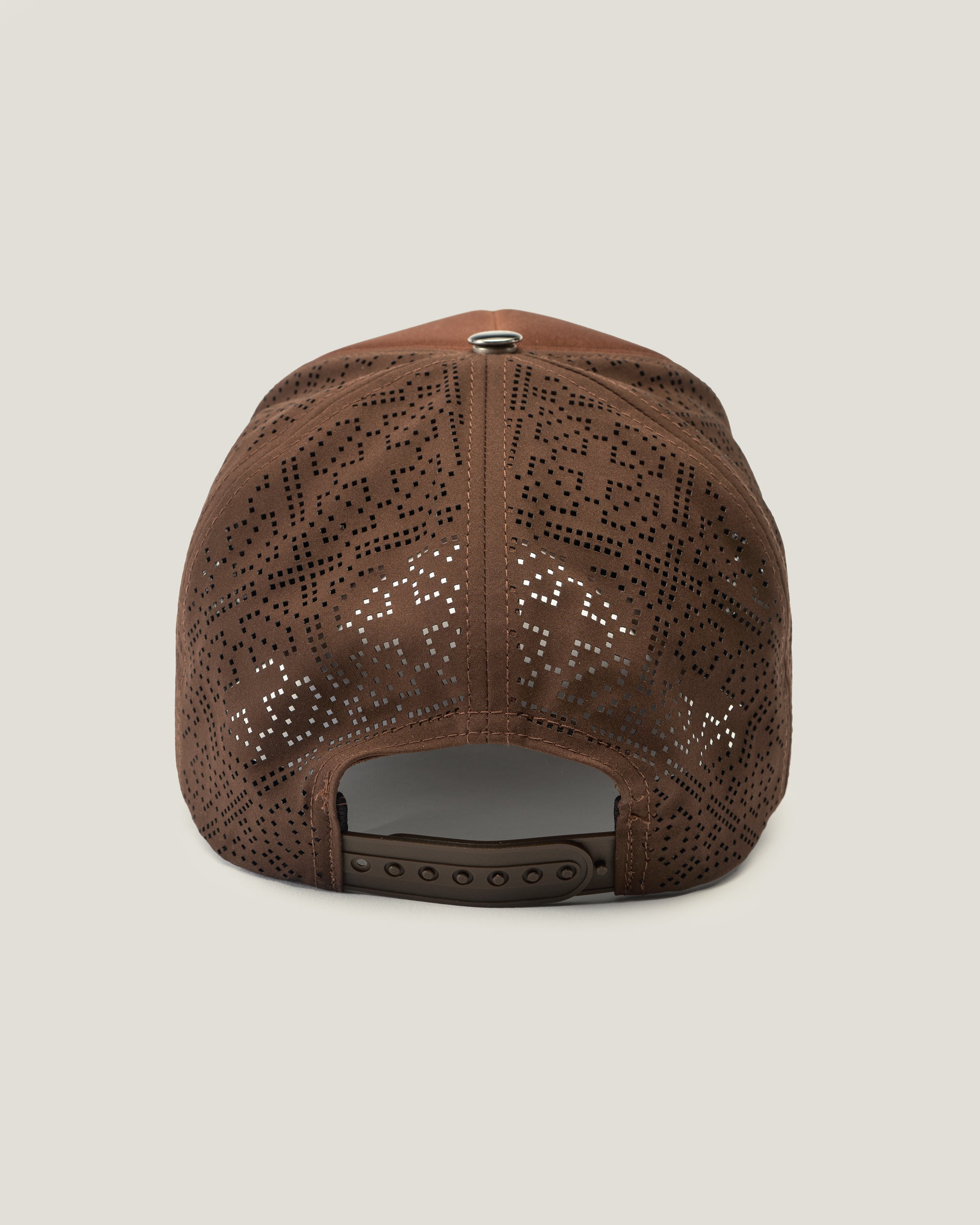 (BROWN) VENTED TARTAN MARSHAL TRUCKER CAP