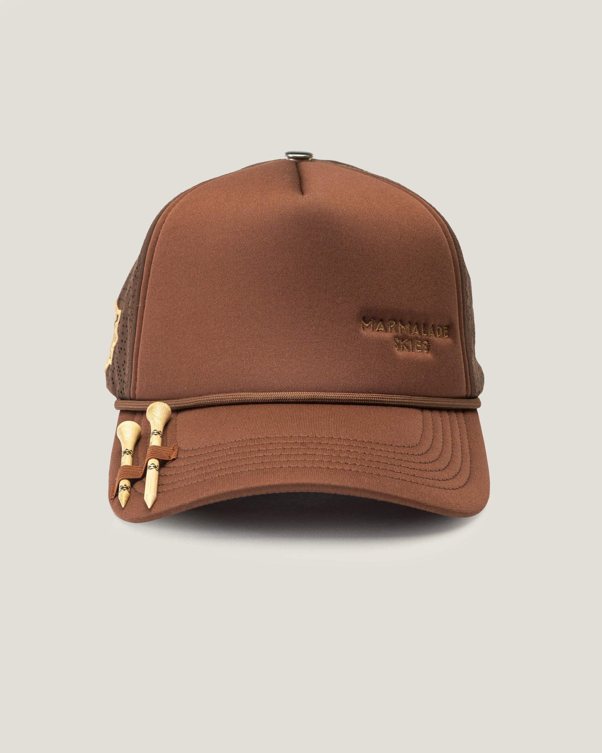 (BROWN) VENTED TARTAN MARSHAL TRUCKER CAP