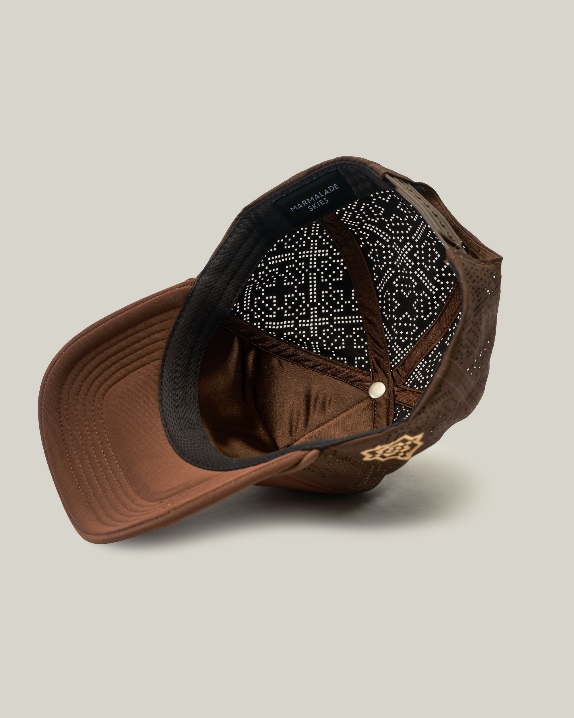 (BROWN) VENTED TARTAN MARSHAL TRUCKER CAP