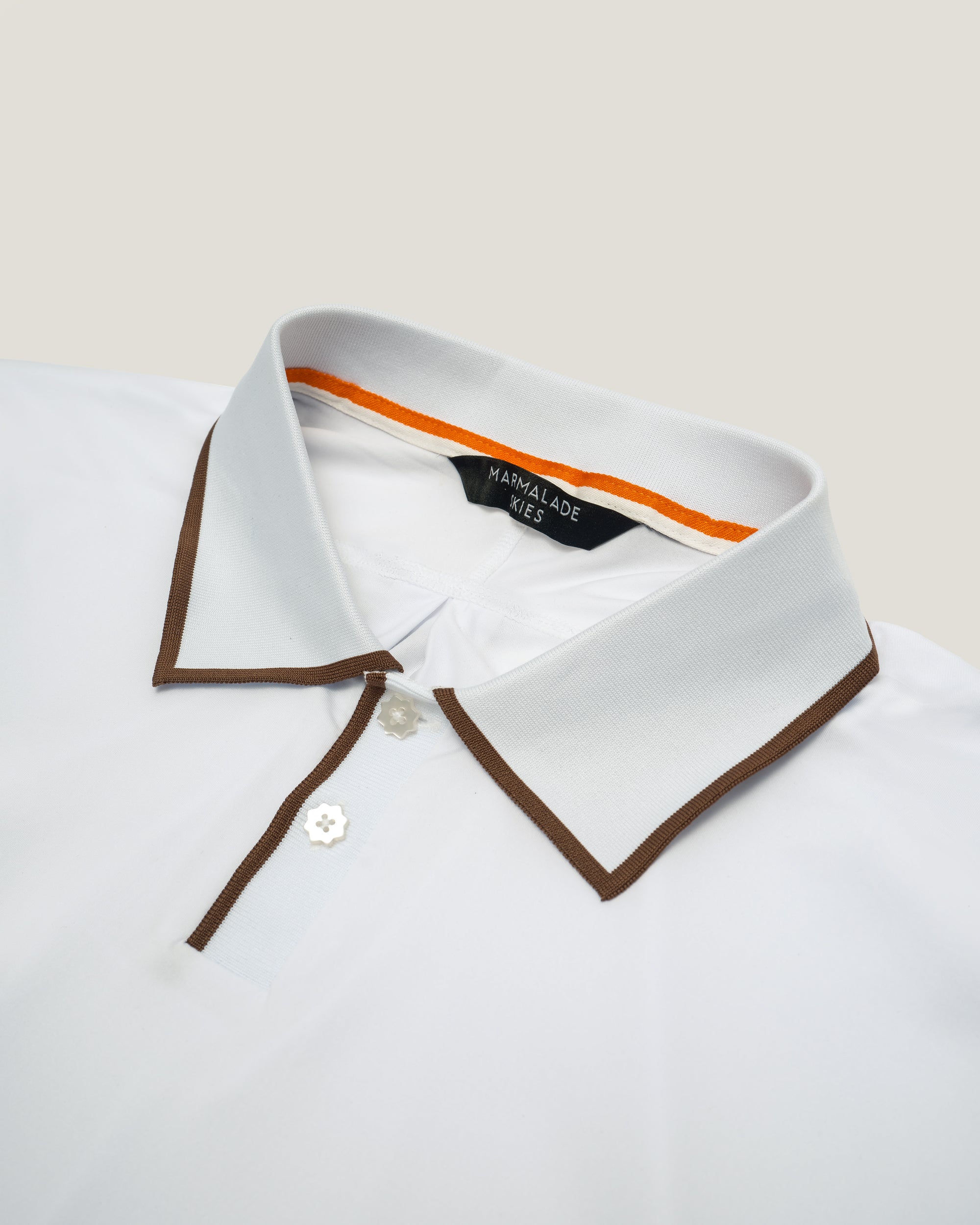 (WHITE) MEMBERS LIGHTWEIGHT POLO
