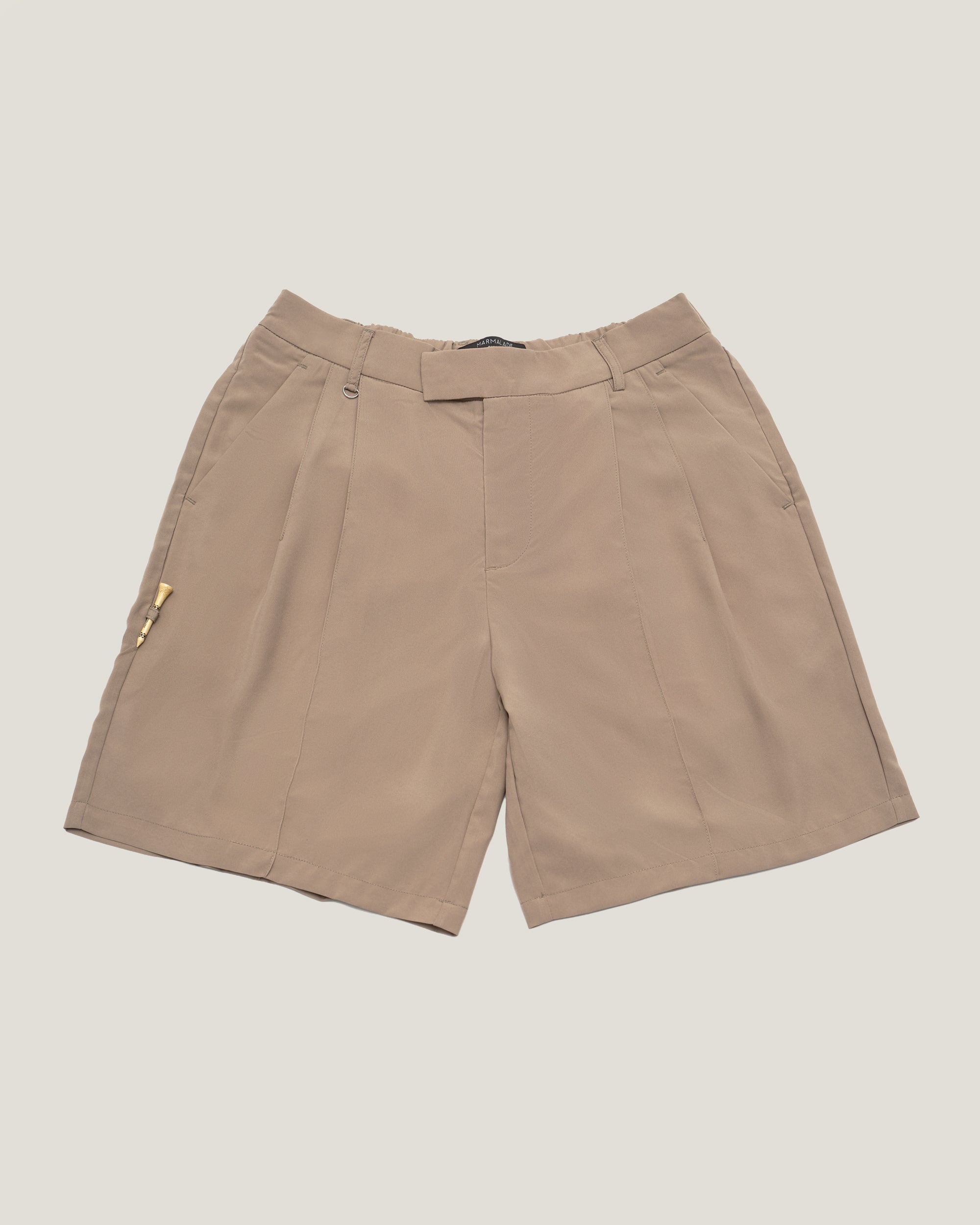 (KHAKI) DOUBLE PLEATED CLUB SHORT