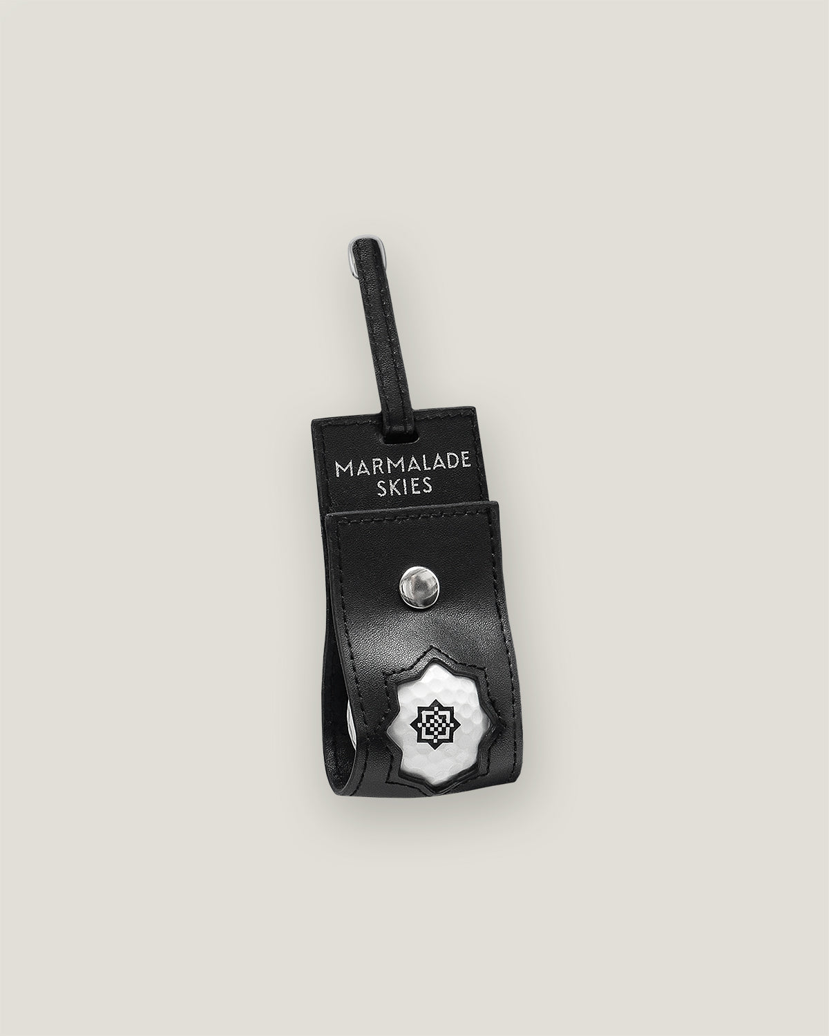 (BLACK) GOLF BALL MEMBERS BAG-TAG